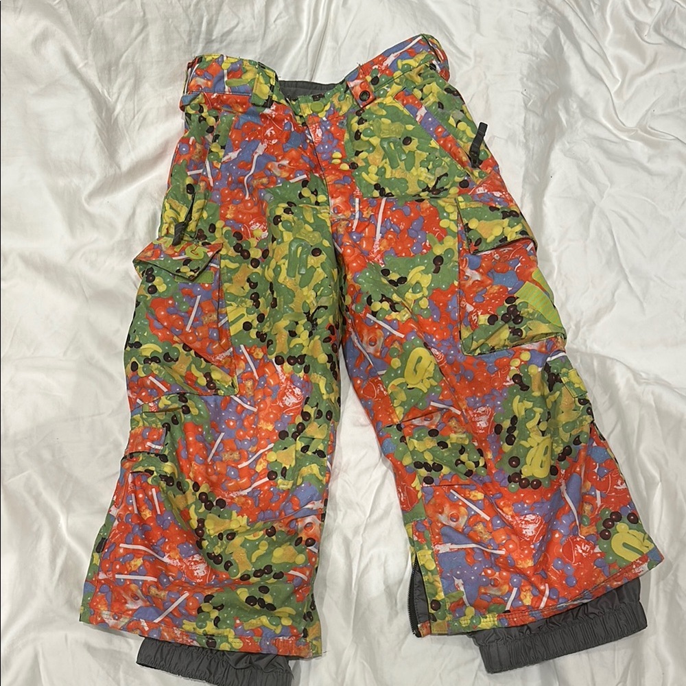 Burton Pants KidUnisex 2/4 Candy Camo Dryride Durashell  Ski Snowboard